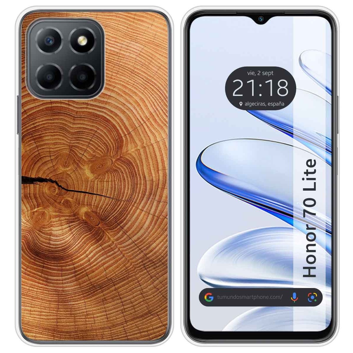 Funda Silicona para Huawei Honor 70 Lite 5G diseño Madera 04 Dibujos