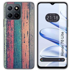 Funda Silicona para Huawei Honor 70 Lite 5G diseño Madera 10 Dibujos