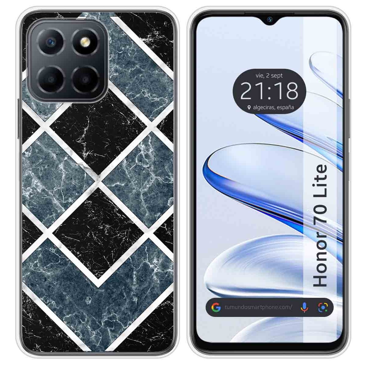 Funda Silicona para Huawei Honor 70 Lite 5G diseño Mármol 06 Dibujos