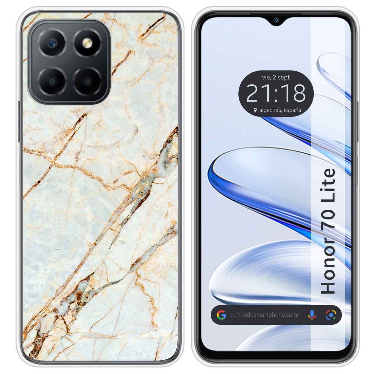 Funda Silicona para Huawei Honor 70 Lite 5G diseño Mármol 13 Dibujos