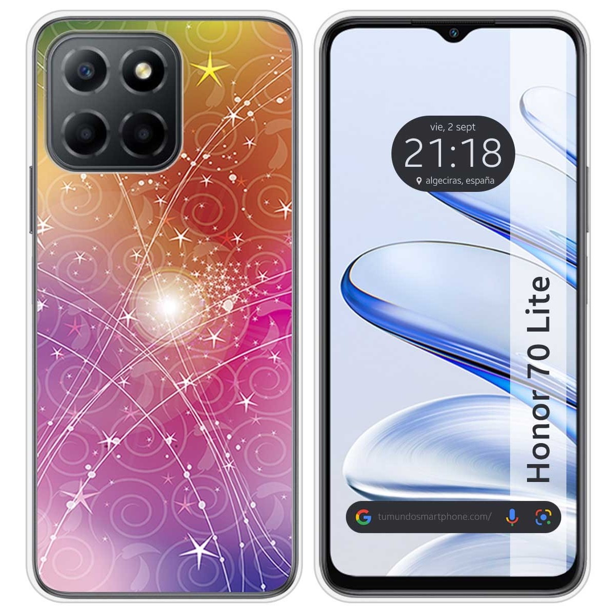 Funda Silicona para Huawei Honor 70 Lite 5G diseño Abstracto Dibujos