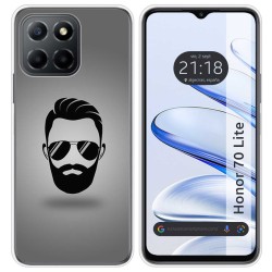 Funda Silicona para Huawei Honor 70 Lite 5G diseño Barba Dibujos