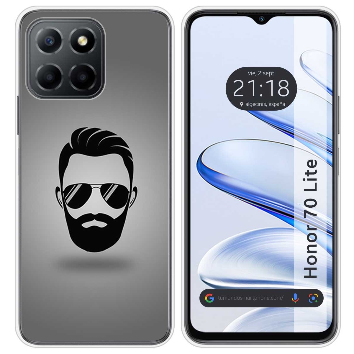 Funda Silicona para Huawei Honor 70 Lite 5G diseño Barba Dibujos