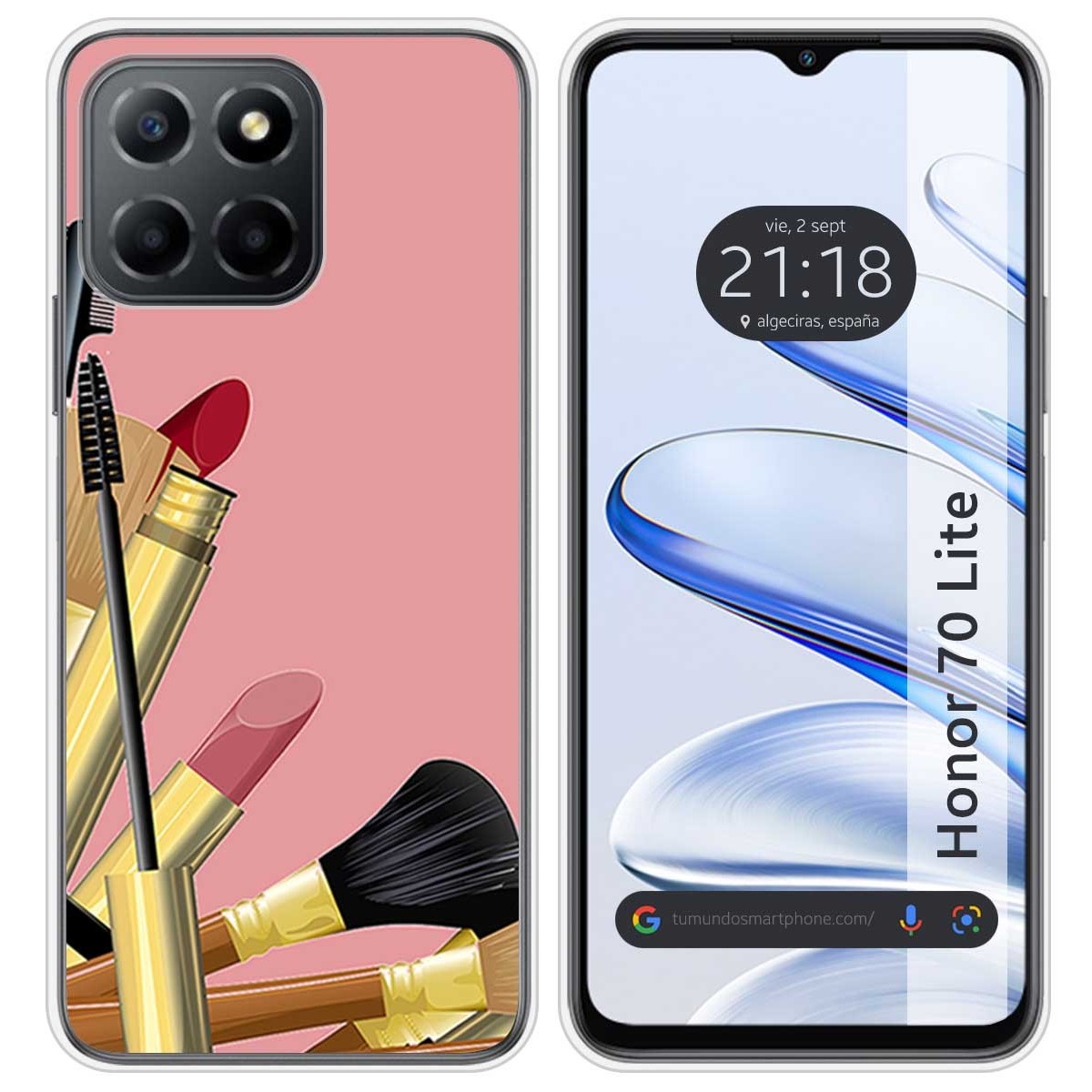 Funda Silicona para Huawei Honor 70 Lite 5G diseño Brochas Dibujos