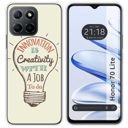 Funda Silicona para Huawei Honor 70 Lite 5G diseño Creativity Dibujos