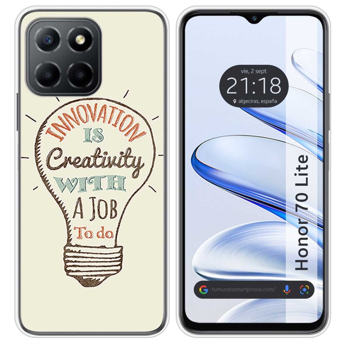 Funda Silicona para Huawei Honor 70 Lite 5G diseño Creativity Dibujos