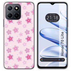 Funda Silicona para Huawei Honor 70 Lite 5G diseño Flores Dibujos