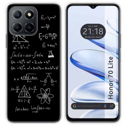 Funda Silicona para Huawei Honor 70 Lite 5G diseño Formulas Dibujos