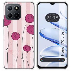 Funda Silicona para Huawei Honor 70 Lite 5G diseño Flores Vintage Dibujos