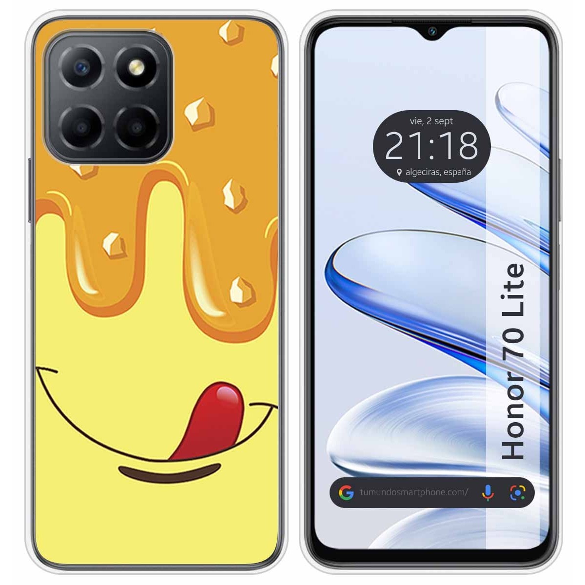 Funda Silicona para Huawei Honor 70 Lite 5G diseño Helado Vainilla Dibujos