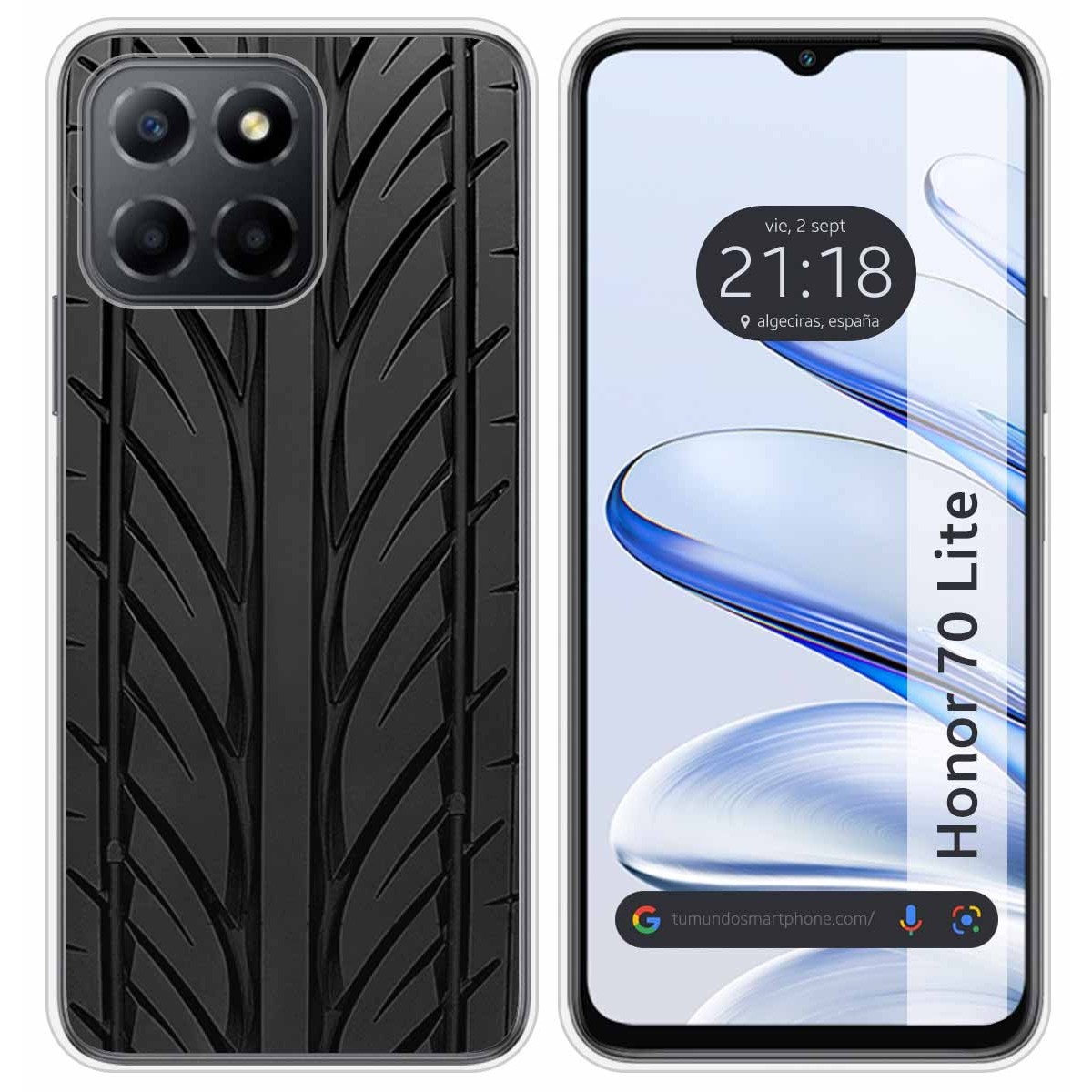 Funda Silicona para Huawei Honor 70 Lite 5G diseño Neumatico Dibujos