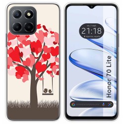 Funda Silicona para Huawei Honor 70 Lite 5G diseño Pajaritos Dibujos