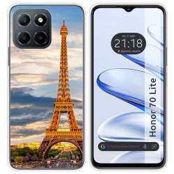 Funda Silicona para Huawei Honor 70 Lite 5G diseño Paris Dibujos