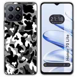 Funda Silicona para Huawei Honor 70 Lite 5G diseño Snow Camuflaje Dibujos