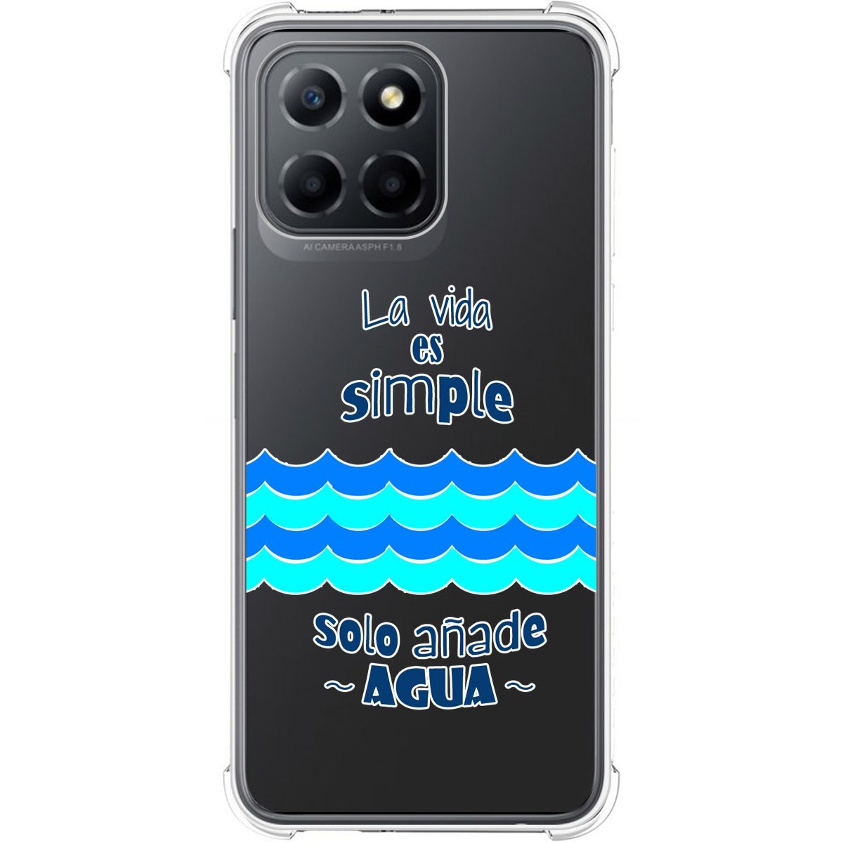 Funda Silicona Antigolpes para Huawei Honor 70 Lite 5G diseño Agua Dibujos