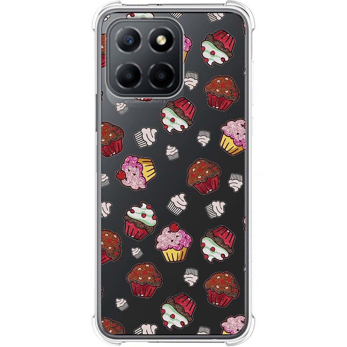 Funda Silicona Antigolpes para Huawei Honor 70 Lite 5G diseño Muffins Dibujos