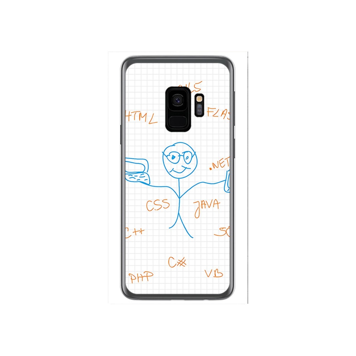 Funda Gel Tpu para Samsung Galaxy S9 Diseño Informatico Dibujos