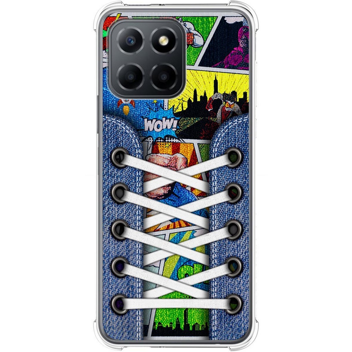 Funda Silicona Antigolpes para Huawei Honor 70 Lite 5G diseño Zapatillas 14 Dibujos