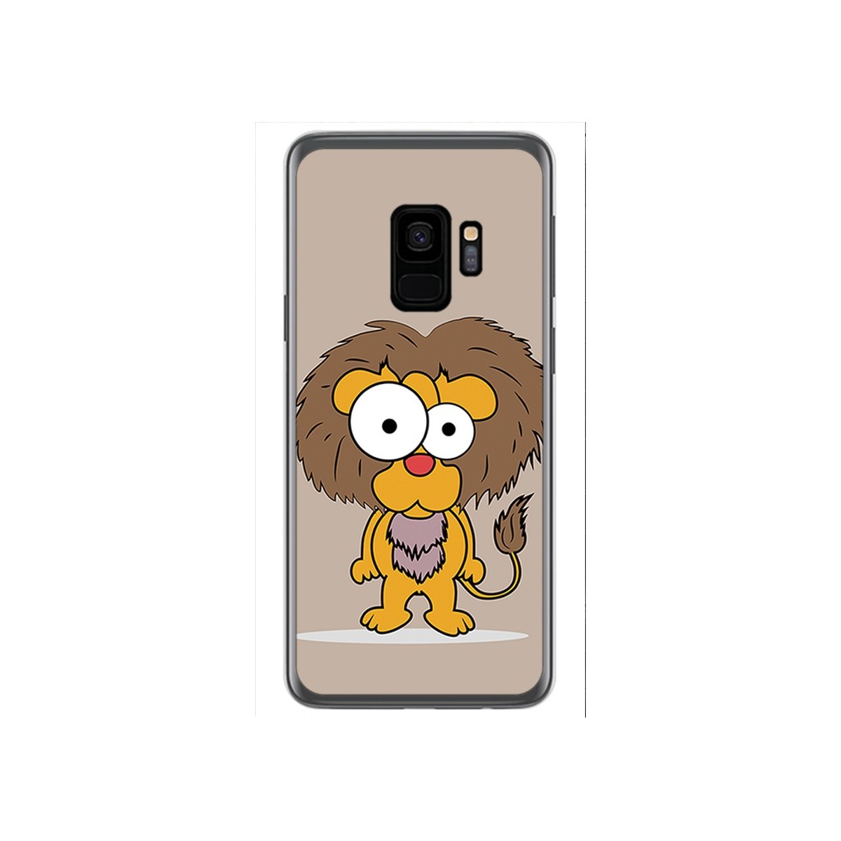 Funda Gel Tpu para Samsung Galaxy S9 Diseño Leon Dibujos