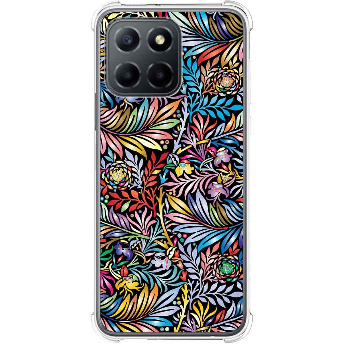 Funda Silicona Antigolpes para Huawei Honor 70 Lite 5G diseño Flores 04 Dibujos