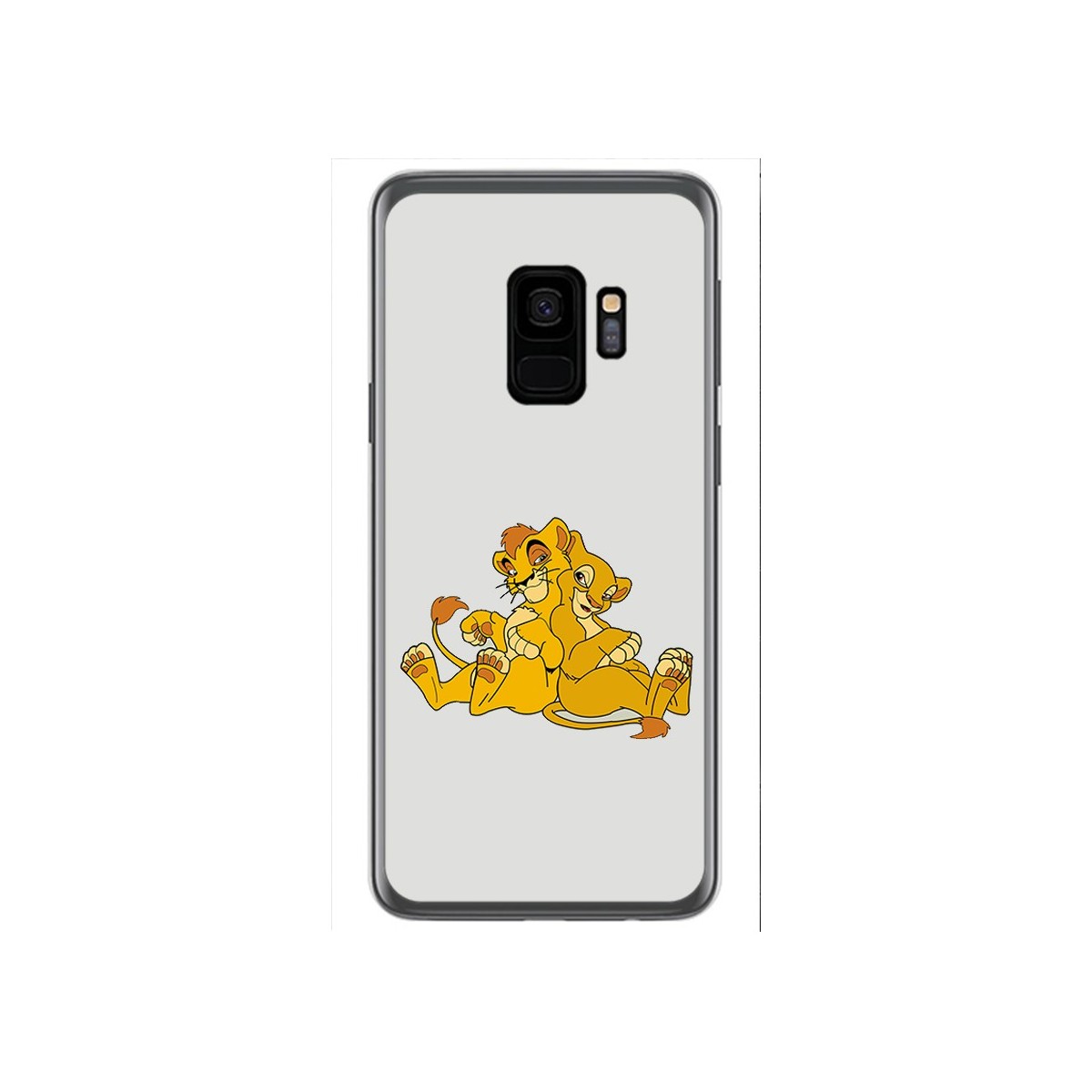Funda Gel Tpu para Samsung Galaxy S9 Diseño Leones Dibujos