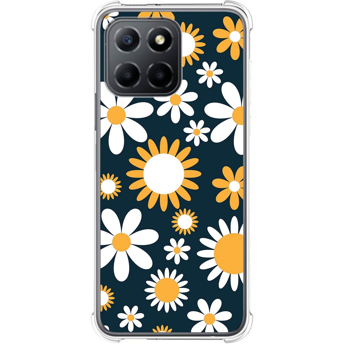 Funda Silicona Antigolpes para Huawei Honor 70 Lite 5G diseño Flores 08 Dibujos