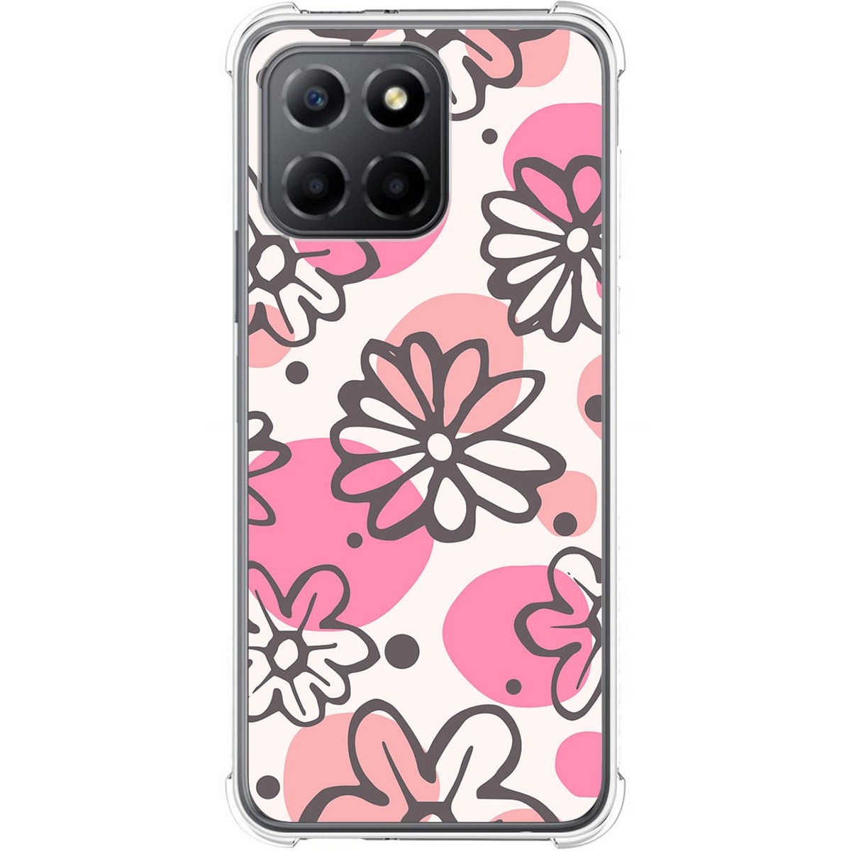 Funda Silicona Antigolpes para Huawei Honor 70 Lite 5G diseño Flores 09 Dibujos