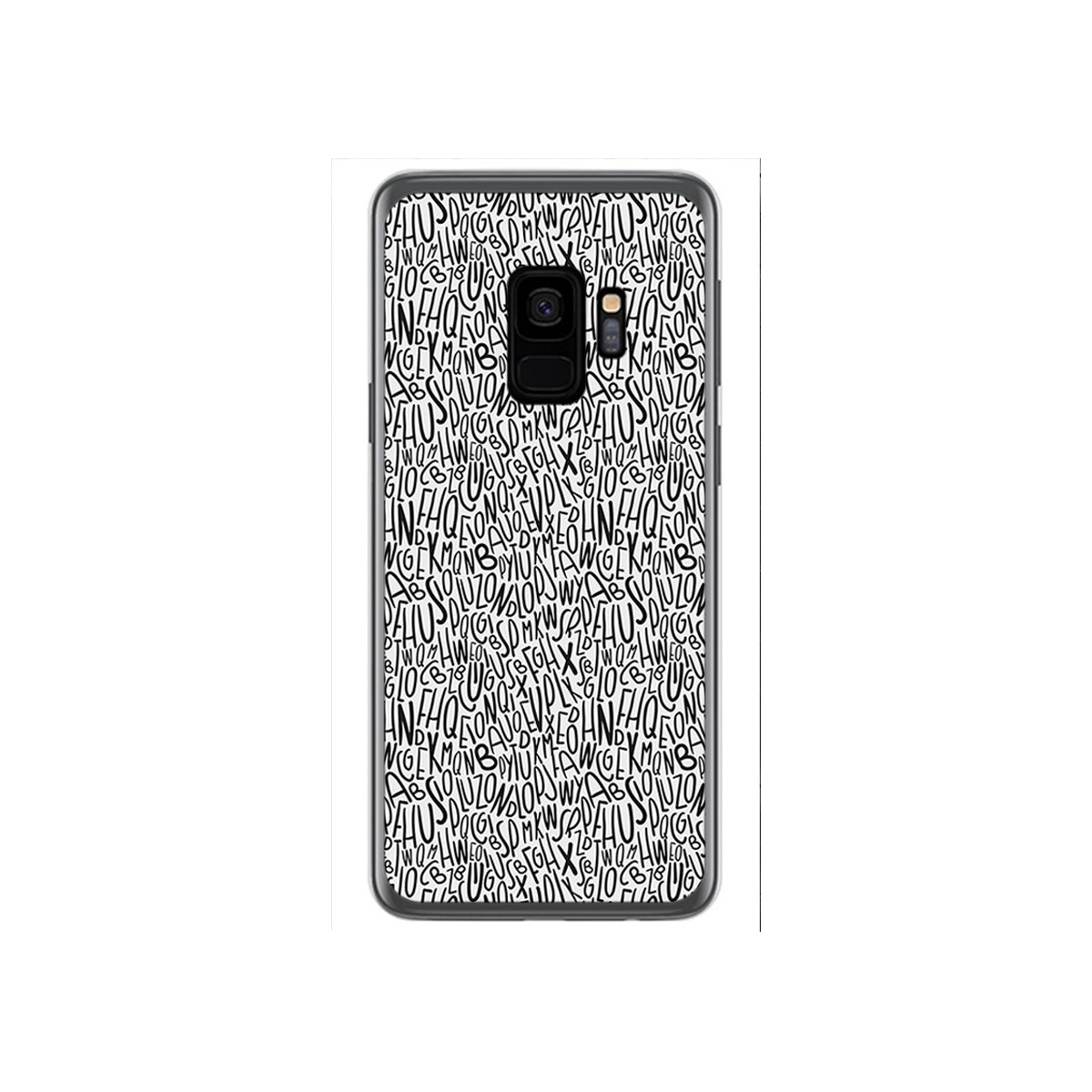 Funda Gel Tpu para Samsung Galaxy S9 Diseño Letras Dibujos