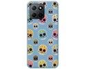 Funda Silicona Líquida Azul para Huawei Honor 70 Lite 5G diseño Catrina Dibujos
