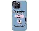 Funda Silicona Líquida Azul para Huawei Honor 70 Lite 5G diseño Vaca Dibujos