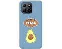Funda Silicona Líquida Azul para Huawei Honor 70 Lite 5G diseño Vegan Life Dibujos