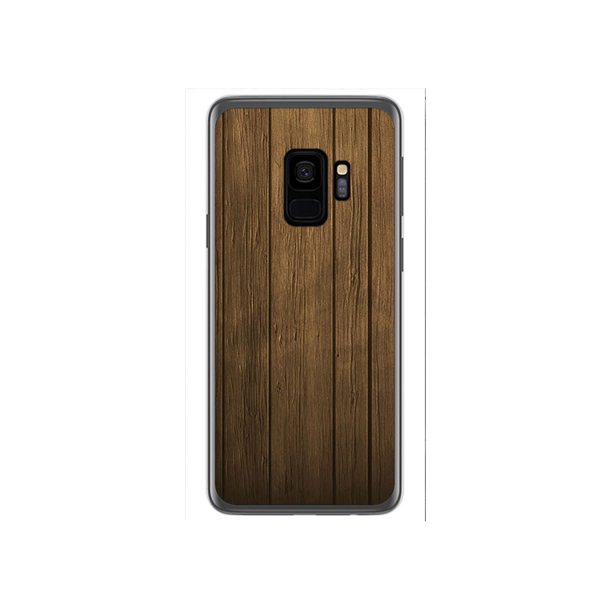 Funda Gel Tpu para Samsung Galaxy S9 Diseño Madera Dibujos