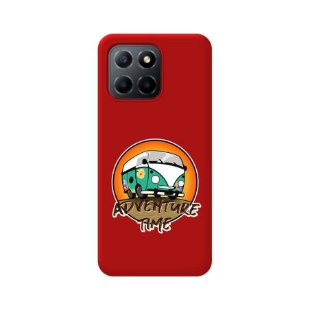 Funda Silicona Líquida Roja para Huawei Honor 70 Lite 5G diseño Adventure Dibujos