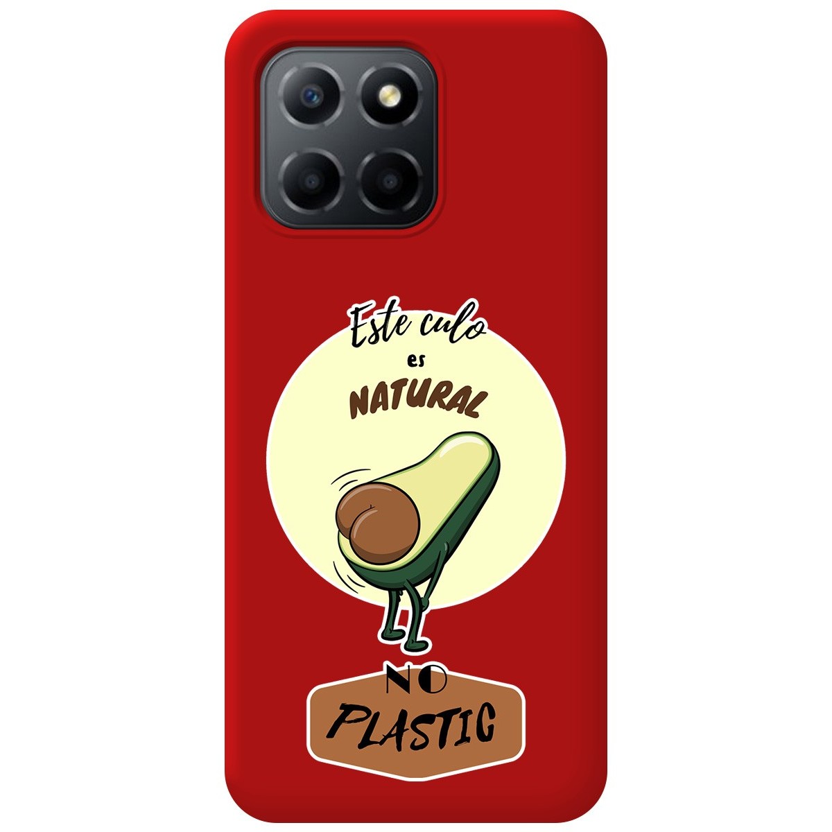 Funda Silicona Líquida Roja para Huawei Honor 70 Lite 5G diseño Culo Natural Dibujos