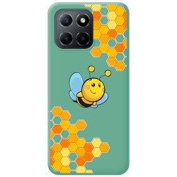 Funda Silicona Líquida Verde para Huawei Honor 70 Lite 5G diseño Abeja Dibujos