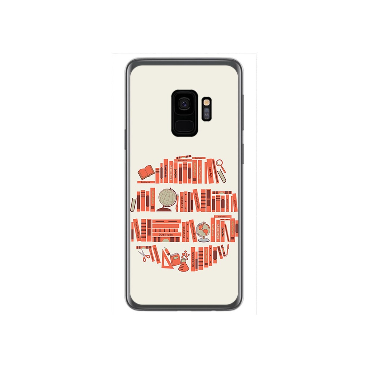 Funda Gel Tpu para Samsung Galaxy S9 Diseño Mundo Libro Dibujos