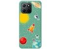 Funda Silicona Líquida Verde para Huawei Honor 70 Lite 5G diseño Espacio Dibujos