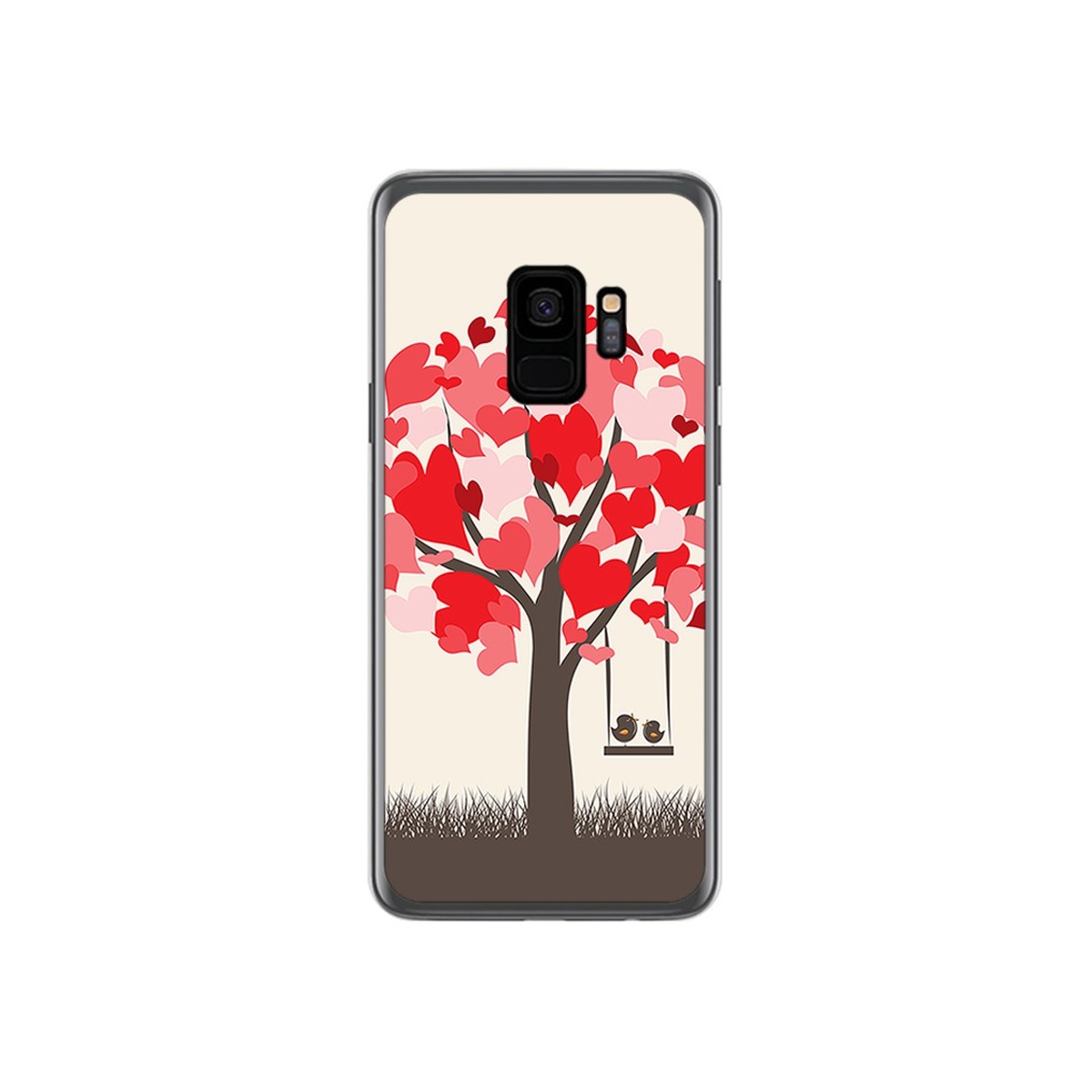 Funda Gel Tpu para Samsung Galaxy S9 Diseño Pajaritos Dibujos