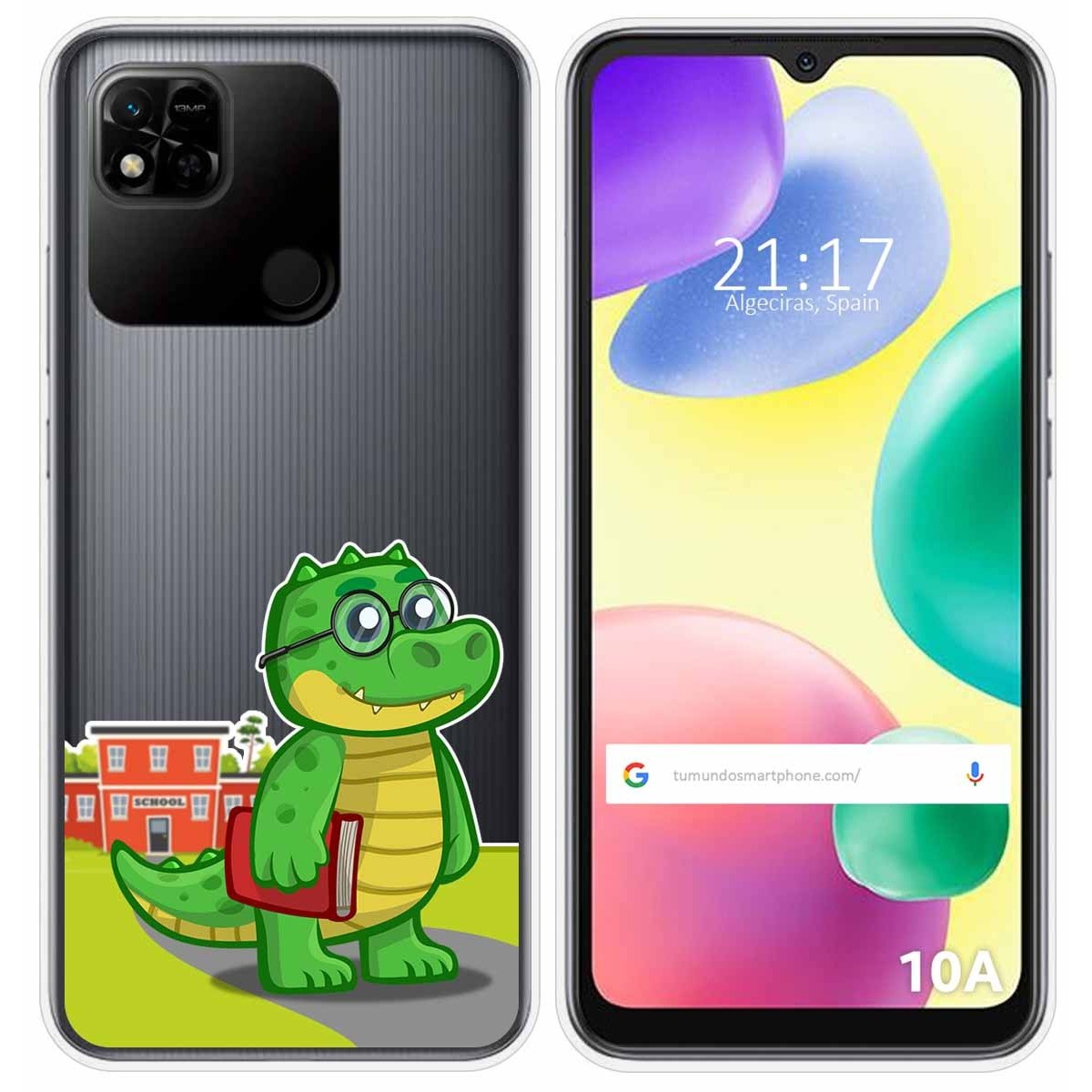 Funda Silicona Transparente compatible con Xiaomi Redmi 10A diseño Coco Dibujos