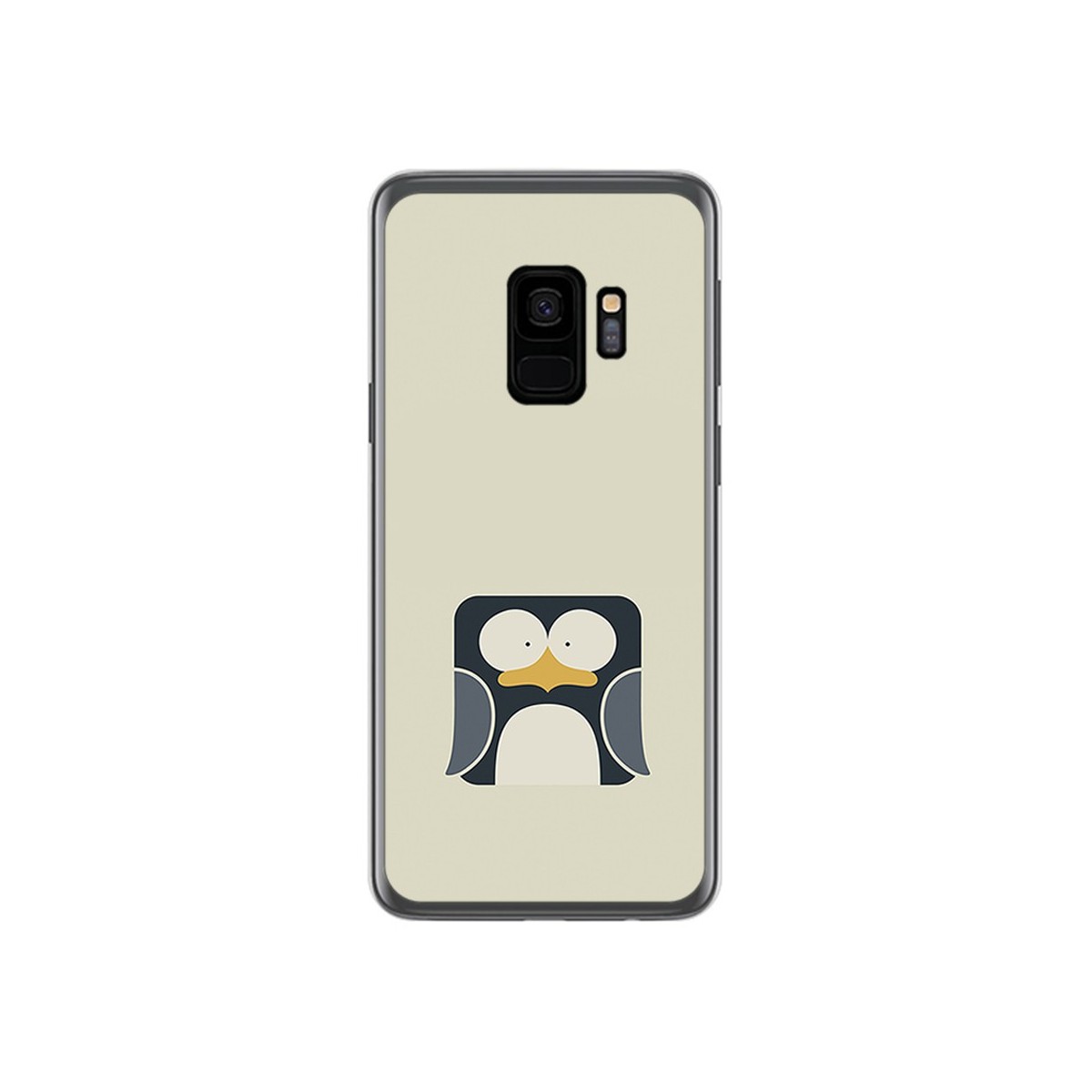 Funda Gel Tpu para Samsung Galaxy S9 Diseño Pingüino Dibujos