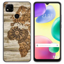 Funda Silicona compatible con Xiaomi Redmi 10A diseño Madera 07 Dibujos