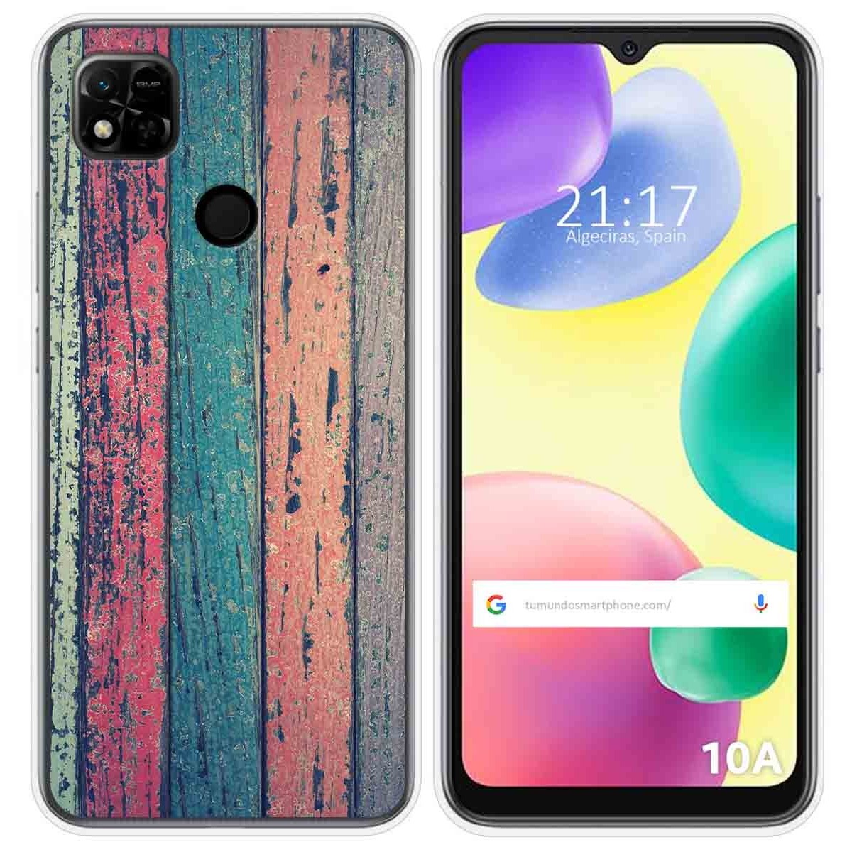 Funda Silicona compatible con Xiaomi Redmi 10A diseño Madera 10 Dibujos