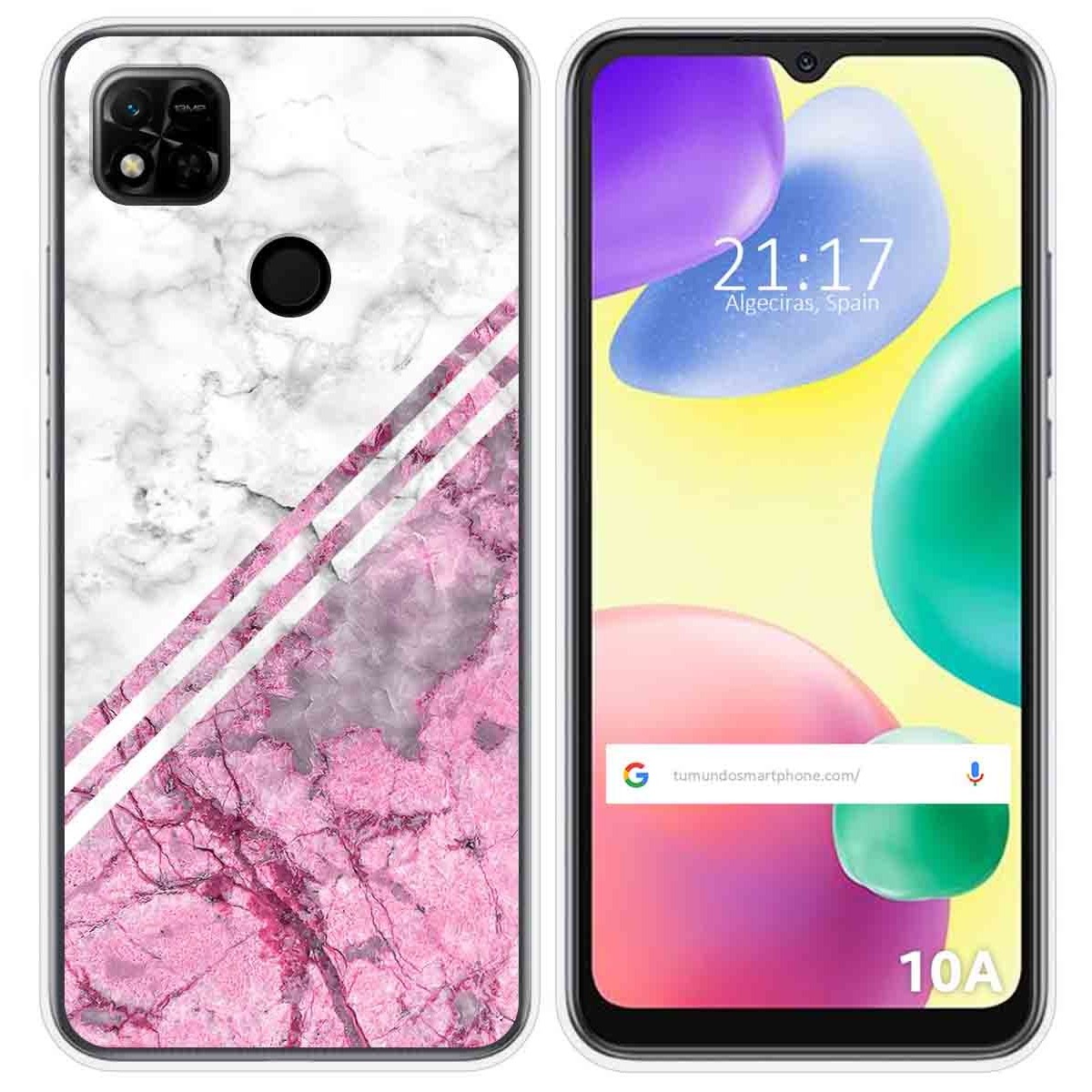 Funda Silicona compatible con Xiaomi Redmi 10A diseño Mármol 03 Dibujos