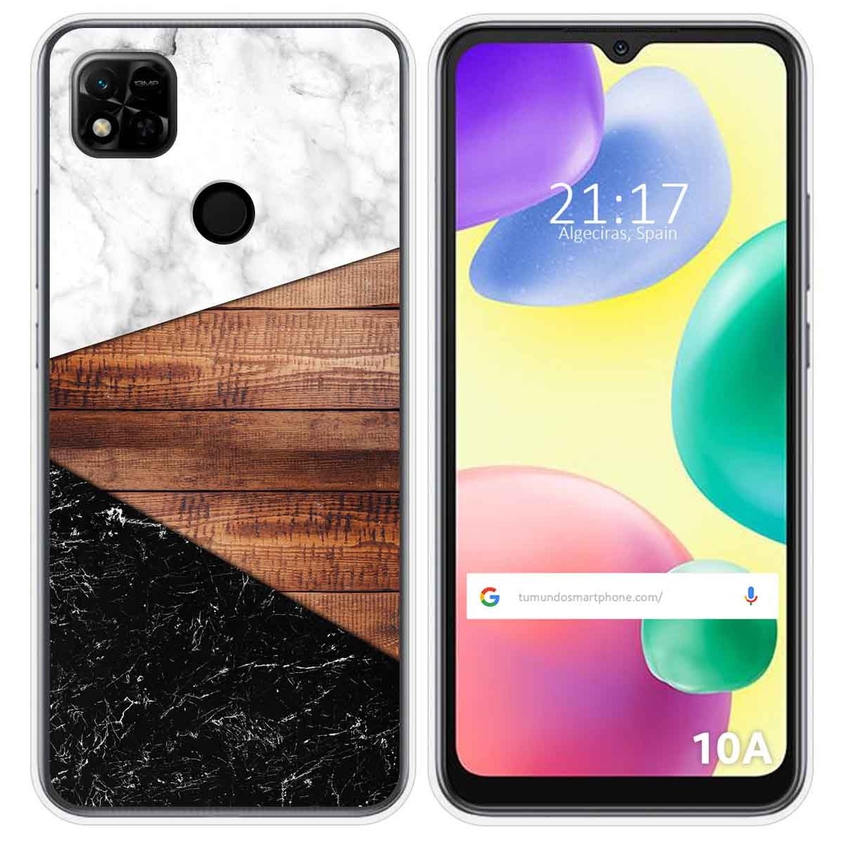 Funda Silicona compatible con Xiaomi Redmi 10A diseño Mármol 11 Dibujos