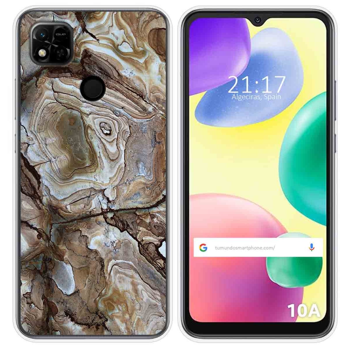 Funda Silicona compatible con Xiaomi Redmi 10A diseño Mármol 14 Dibujos