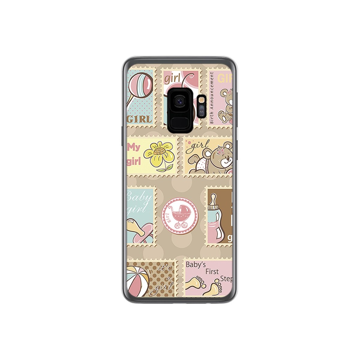 Funda Gel Tpu para Samsung Galaxy S9 Diseño Sellos Dibujos