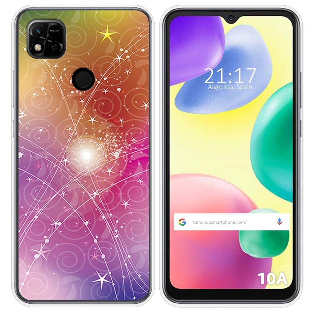 Funda Silicona compatible con Xiaomi Redmi 10A diseño Abstracto Dibujos