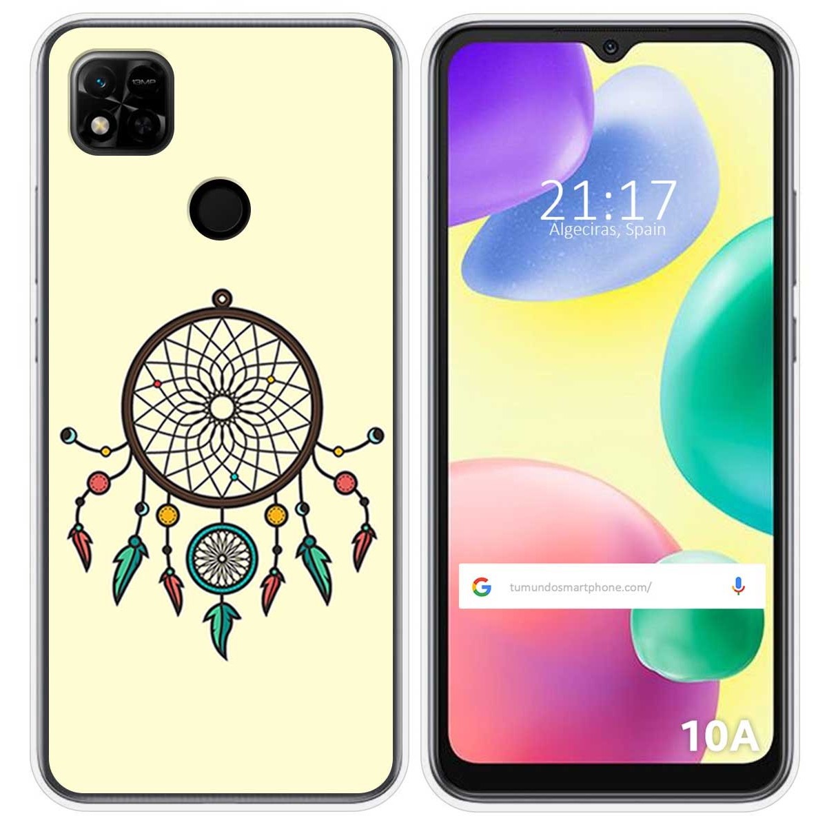 Funda Silicona compatible con Xiaomi Redmi 10A diseño Atrapasueños Dibujos