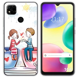 Funda Silicona compatible con Xiaomi Redmi 10A diseño Café Dibujos