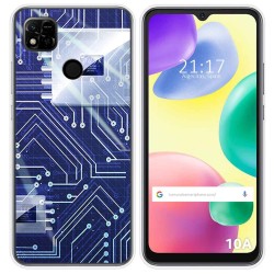Funda Silicona compatible con Xiaomi Redmi 10A diseño Circuito Dibujos
